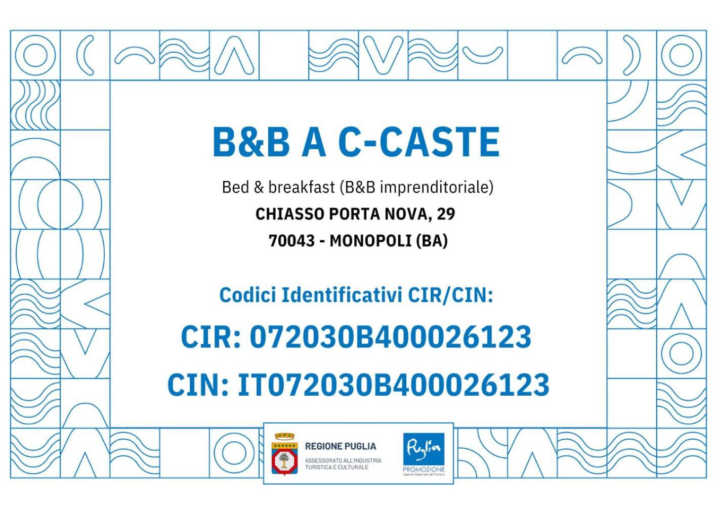 B&B A C-Caste Монополи Экстерьер фото